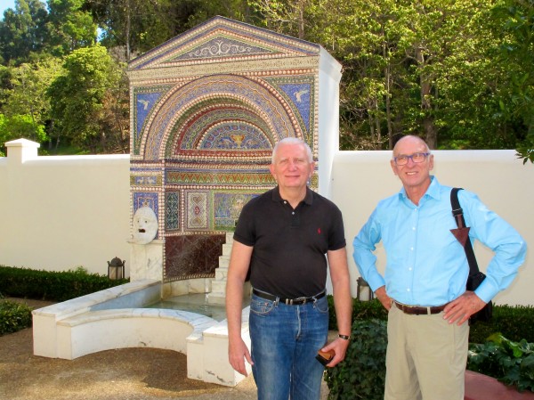 Mike Abraham and Michael M in the East Garden